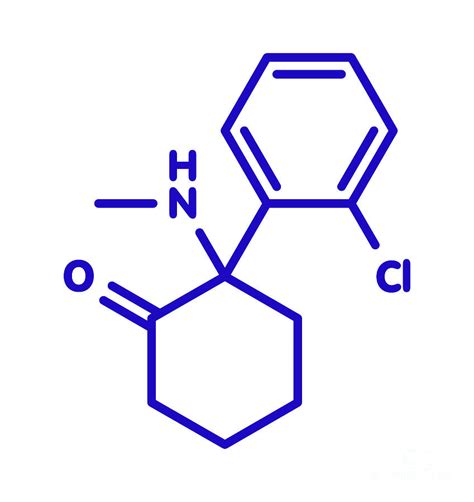 Ketamine Anesthetic Drug Molecule #3 Photograph by Molekuul/science ...