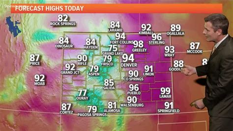 Colorado weather forecast for Wednesday