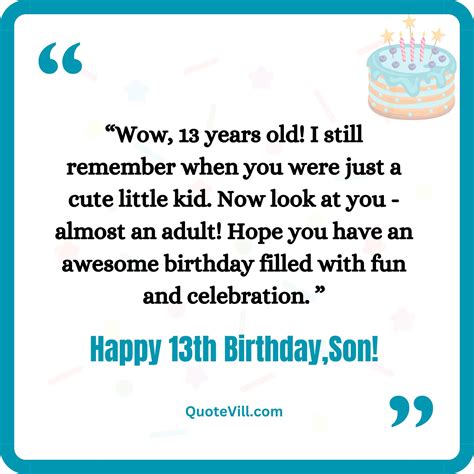 50 Best 13th Birthday Wishes For Son