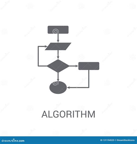 Algorithm Icon. Trendy Algorithm Logo Concept on White Background from ...