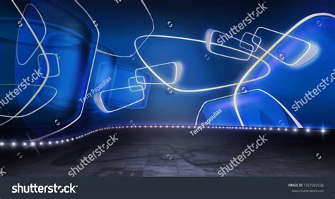 Full Shot Virtual Studio Tv Show Stock Illustration 1767582536 ...