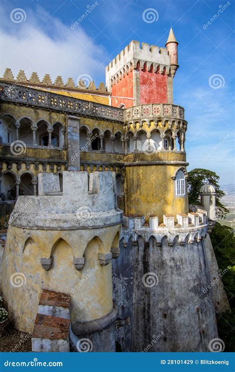 Pena castle stock image. Image of castle, park, lissabon - 28101429