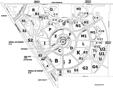 Map of HOUSTON NATIONAL CEMETERY | land that i love | Pinterest | National cemetery