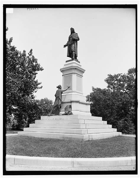 16 x 20 Gallery Wrapped Frame Art Canvas Print of Roger Williams statue ...