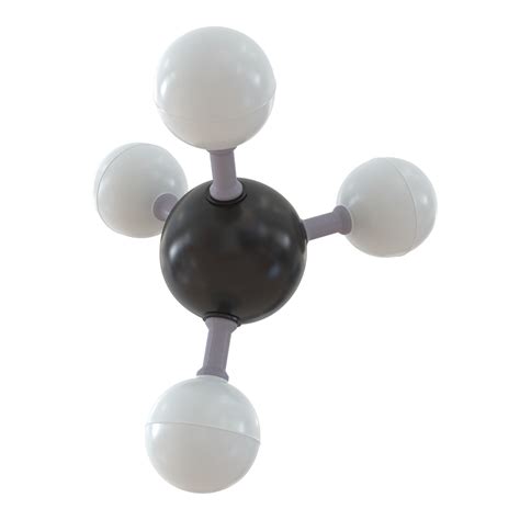 3d model methane molecule