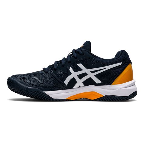 ASICS Gel-Resolution 8 GS Clay Sandplatzschuh Kinder - Dunkelblau, Weiß ...