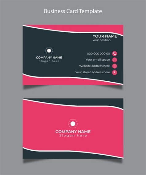 Premium Vector | Minimalist creative business card design template