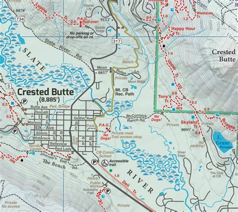 Crested Butte Trail Map