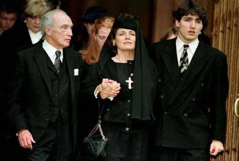 Michel Trudeau funeral. Pierre Trudeau, Son Sacha. Former Wife Margaret ...