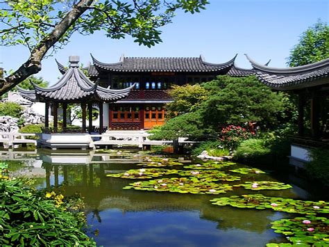 The Chinese Garden HD desktop wallpaper : Widescreen : High Definition ...