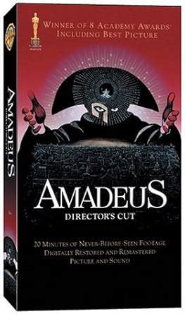 Amazon.com: Amadeus (Director's Cut) [VHS] : F. Murray Abraham, Tom Hulce, Elizabeth Berridge ...