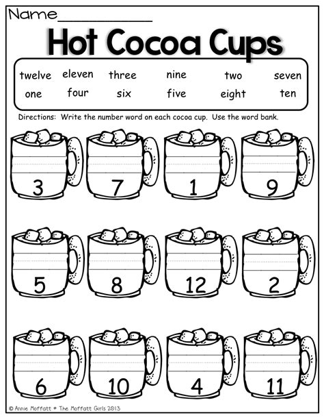 Printable Numbers And Words