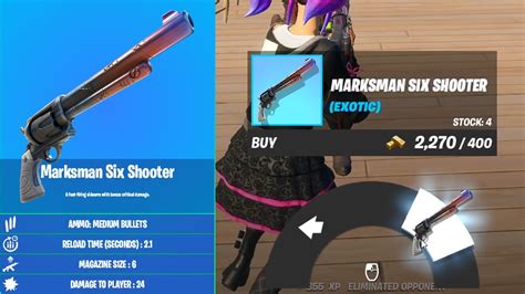 How to get NEW Marksman Six Shooter Exotic Weapon in Fortnite - YouTube