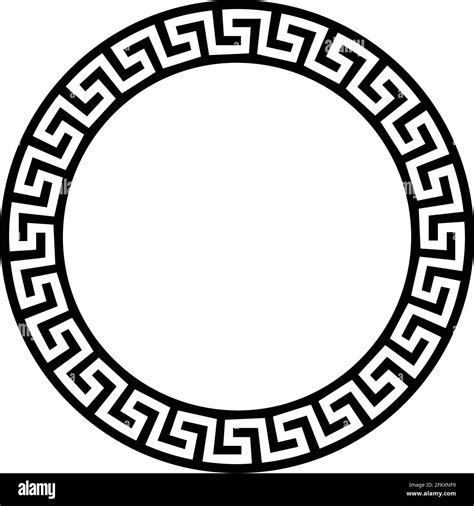 Greek Versace Circular Pattern Stock Vector Image & Art - Alamy