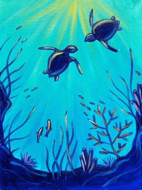 "Under the Sea Turtles" Painting Party with The Paint Sesh