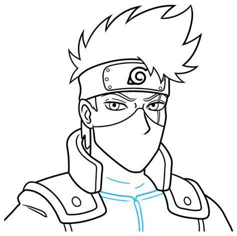 How to Draw Kakashi Hatake from Naruto - Really Easy Drawing Tutorial