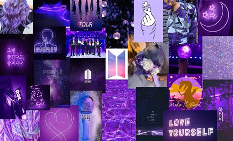 Download A Collage Of Purple Pictures With A Purple Background ...