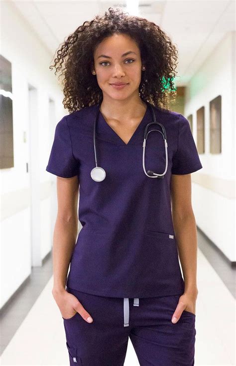 women's casma three-pocket scrub top - purple | Nurse outfit scrubs, Medical scrubs, Scrubs outfit