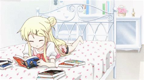 Read Anime GIF - Read Anime Girl - Discover & Share GIFs