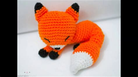 crochet fox amigurumi - YouTube