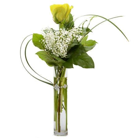 Single Yellow Rose Bouquet at Send Flowers