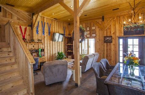 Combination Barn Gallery TSC911 | Sand Creek Post & Beam | Barn living ...