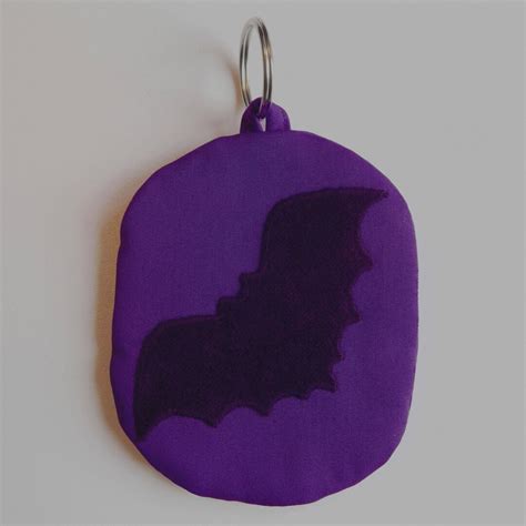 Goth Coin Purse, Keychain, Bat, Coin Purses, Gothic Gift, Bat Lover, Handmade, Goth, Purple ...