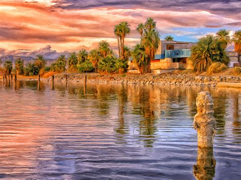 Old North Shore Yacht Club at Salton Sea Painting by Dominic Piperata ...