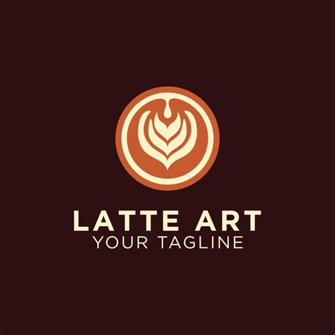 Latte Art Coffee Logo 12392129 Vector Art at Vecteezy