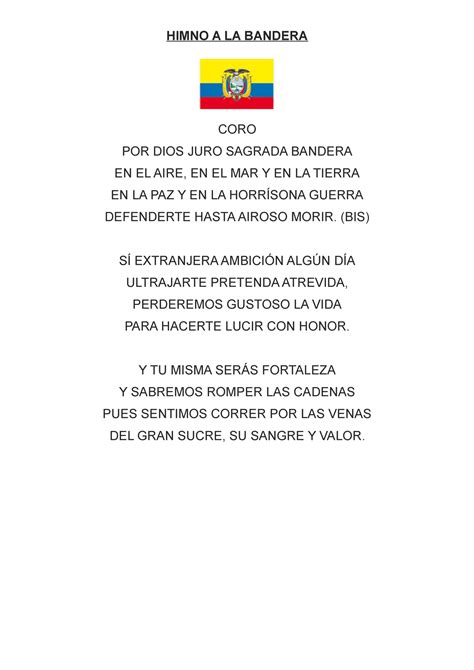 Himno Del Juramento A La Bandera Del Ecuador Chords Chordify | Porn Sex ...