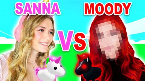 SANNA Vs MOODY In Adopt Me! (Roblox) - YouTube