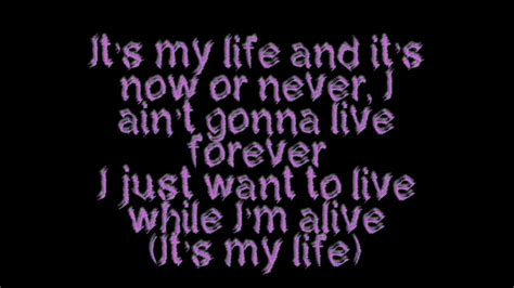 It's My Life Lyrics - YouTube