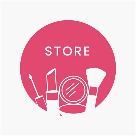 Pink beauty store logo cosmetics | Premium Vector - rawpixel