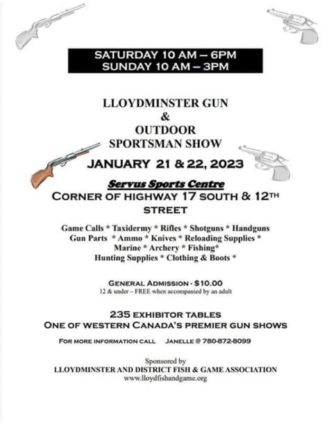 Gun & Outdoor Sportsman Show 2023 – Lloydminster & District Fish & Game Association