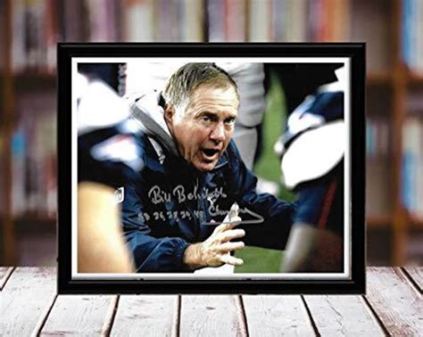 Bill Belichick Autograph Promo Print 8x10 Desktop Framed | Etsy