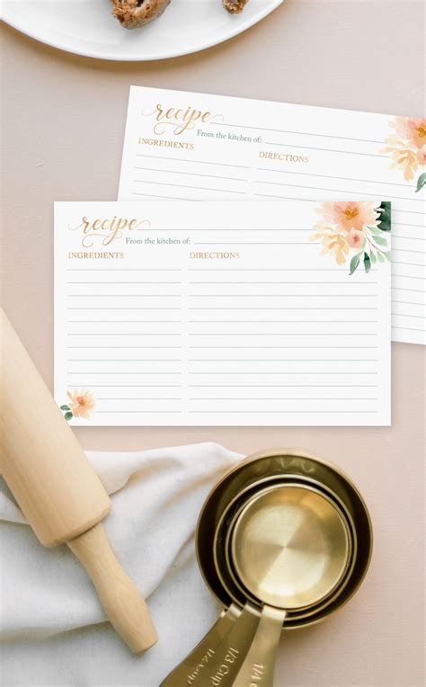 Floral Recipe Cards – ARRA Creative