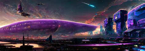 Futuristic City - MidJourney AI by CrimsonBiome on DeviantArt