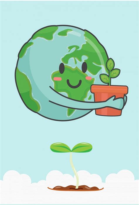 605 Green Nature World Environment Day Poster Background World ...