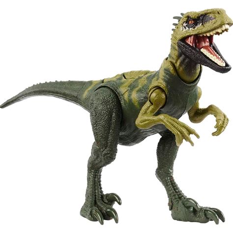 Mattel Jurassic World Strike Attack Dinosaur Toy Atrociraptor With ...