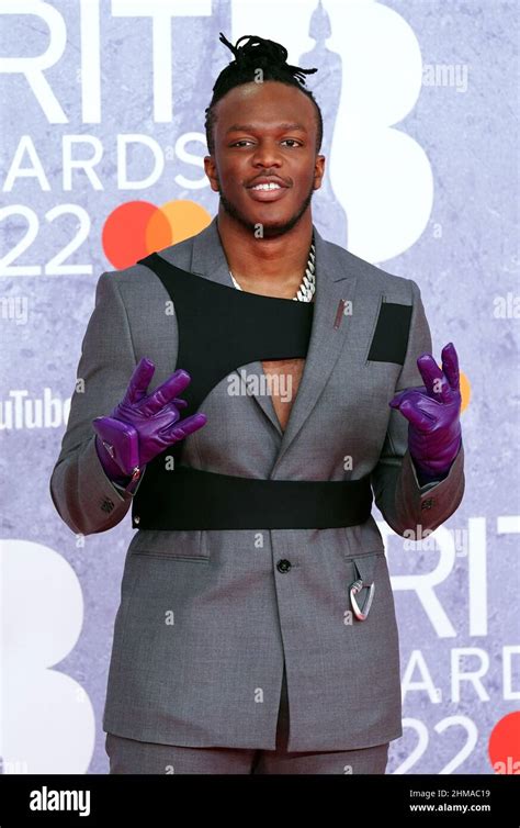 KSI attending the Brit Awards 2022 at the O2 Arena, London. Picture date: Tuesday February 8 ...