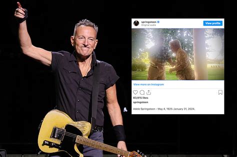 Bruce Springsteen Shares Moving Tribute Following Mother’s Death