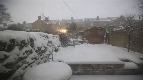 Snow timelapse, Sheffield UK, 2018-03-18 - YouTube