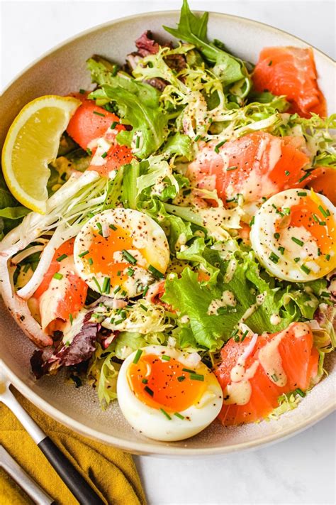 Smoked Salmon Salad (with Creamy Caper Chive Dressing)