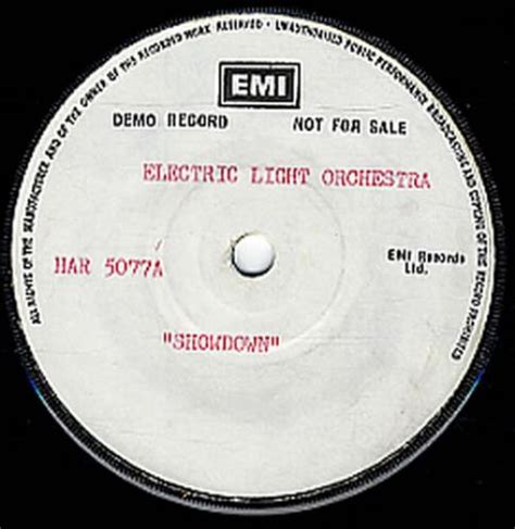 Electric Light Orchestra Showdown UK Promo 7" vinyl single (7 inch record / 45) (81235)