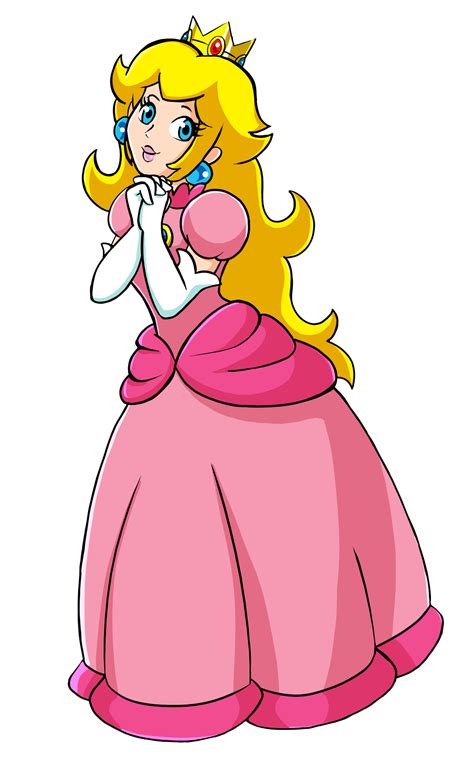 Princess Peach- Original art style by Laurence-L on DeviantArt