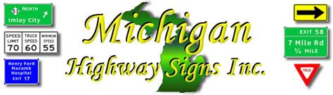 Michigan Highway Signs - Home