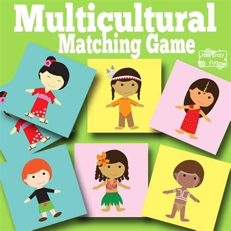 Multicultural Memory Game - Free Printables for Kids | Multicultural classroom, Multicultural ...