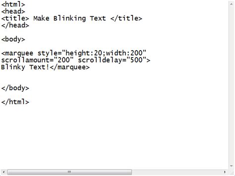 How to Make Blinking Text Without the Text Tag or JavaScript