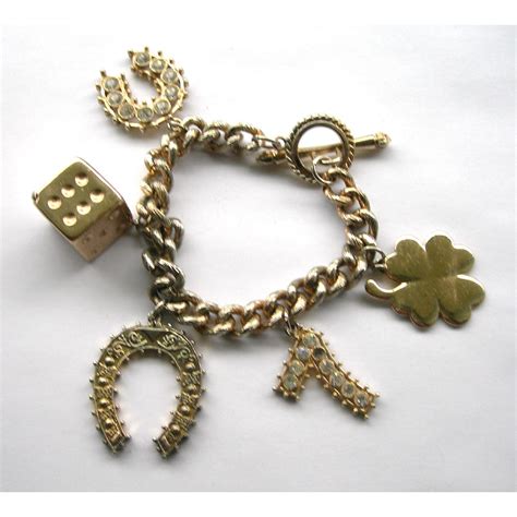 Vintage Lucky Charm Bracelet - Perfect Casino Wear from ...