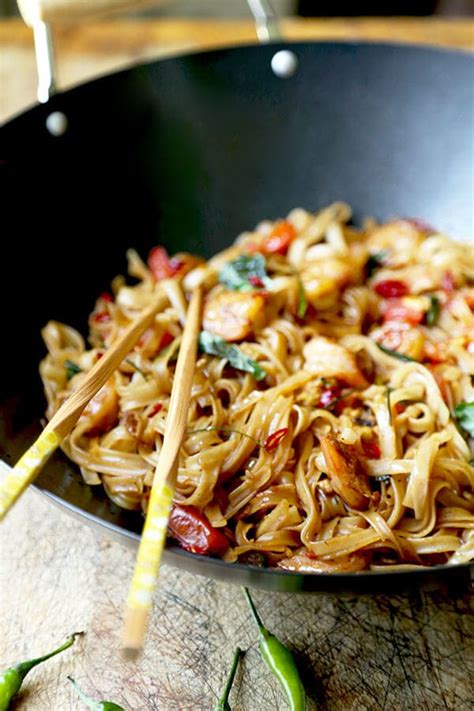 Drunken Noodles - Pad Kee Mao | Pickled Plum